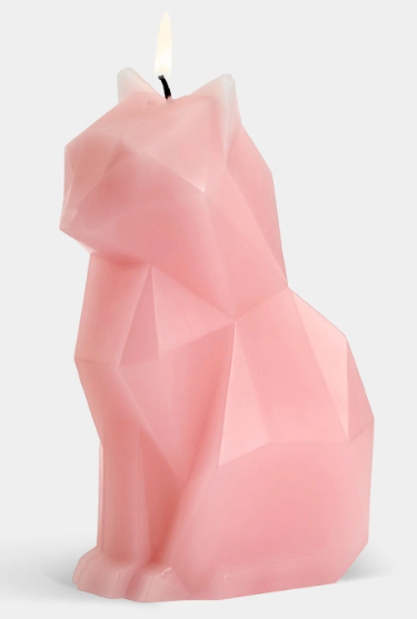 KISA CAT PYROPET CANDLE - PINK